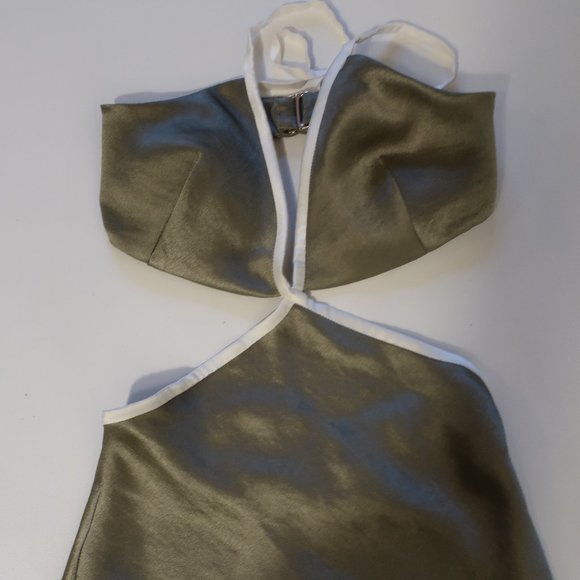 Bec & Bridge Veronique Sage Green cutout Dress - Picture 4 of 9